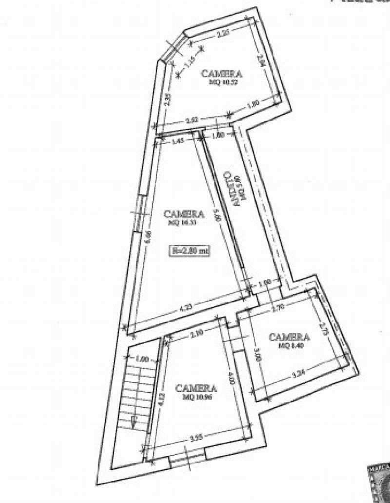 planimetria GRANDE APPARTAMENTO CON CORTILE ALL'ASTA IN VIA CONVENTO, GENONI (SU) - 1