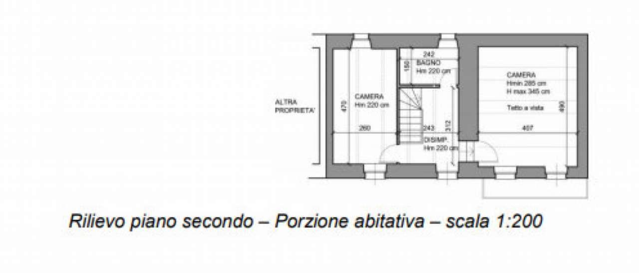 planimetria CASA SINGOLA ALL'ASTA IN VIA FELICE CAVALLOTTI, CERRO TANARO (AT) - 1
