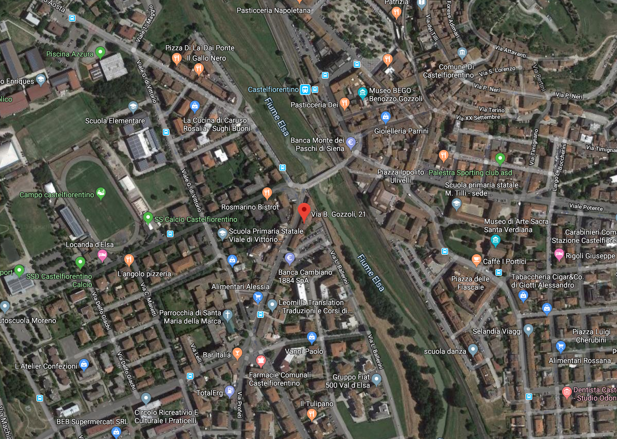 planimetria TRILOCALE CON TERRAZZA ALL'ASTA IN VIA BENOZZO GOZZOLI, CASTELFIORENTINO (FI) - 1