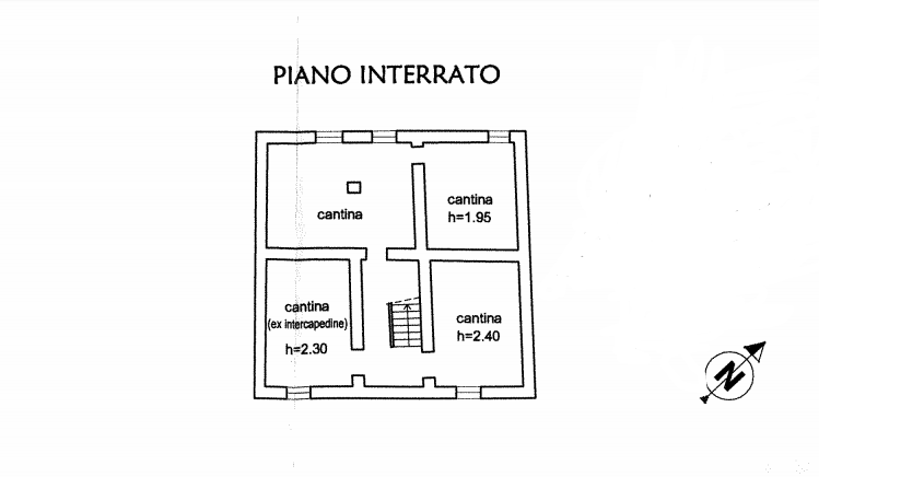 planimetria FABBRICATO CON ACCESSORI ALL'ASTA IN VIA S. MARIA DELLE GRAZIE, PONTECURONE (AL) - 1