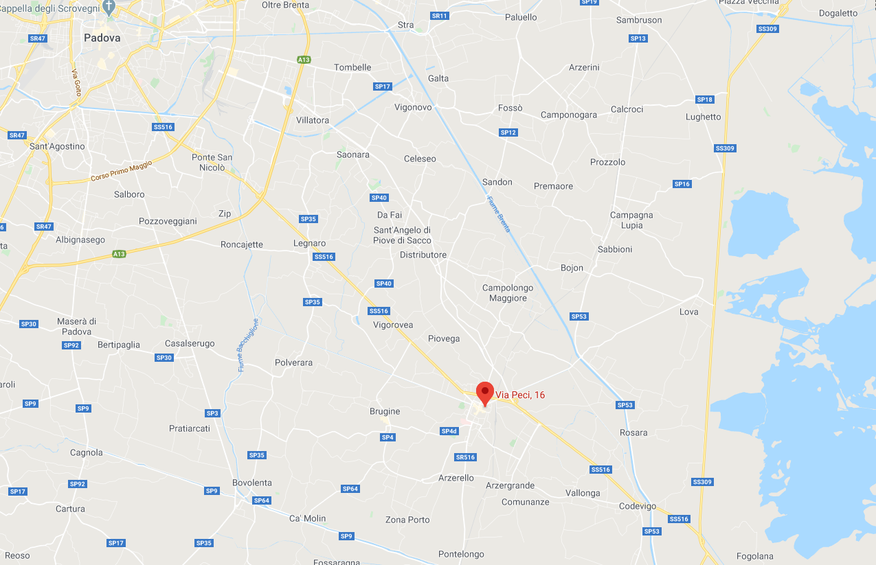 planimetria BOX ALL'ASTA IN VIA PECI, PIOVE DI SACCO (PD) - 1