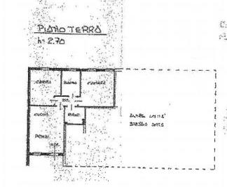 planimetria APPARTAMENTO IN VILLA CON BOX E GIARDINO ALL'ASTA IN VIA ROMEA, CODEVIGO (PD) - 1