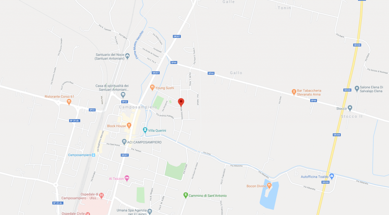 planimetria NEGOZIO CON BAGNO E DEPOSITO ALL'ASTA IN VIALE VENEZIA, CAMPOSAMPIERO (PD) - 1