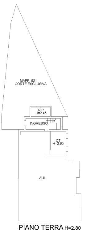 planimetria CASA CON BOX E GIARDINO IN VIA PAPA GIOVANNI XXIII, ROMANO D'EZZELINO (VI) - 1