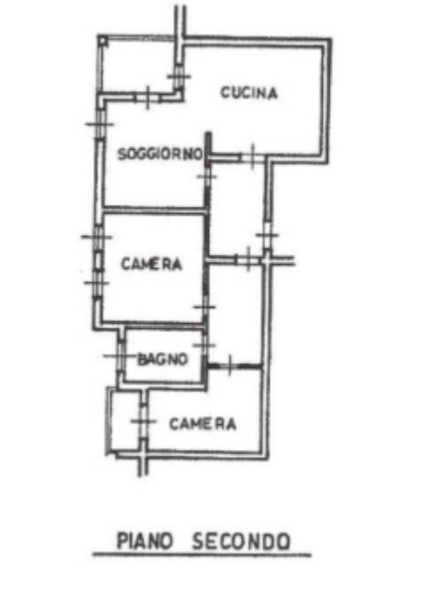 planimetria TRILOCALE CON BOX E CANTINA ALL'ASTA IN VIA GIOVANNI BATTISTA ZAUPA, CHIAMPO (VI) - 1
