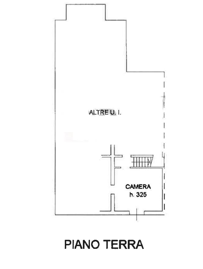 planimetria CASA INDIPENDENTE DA RISTRUTTURE ALL'ASTA IN VIA BASTIA, CONSELICE (RA) - 1