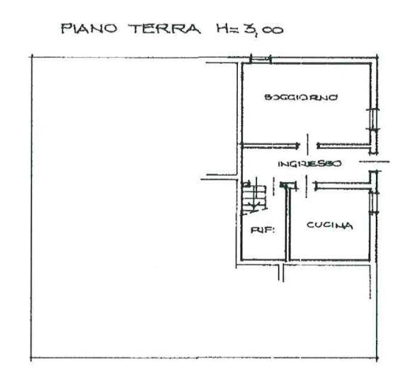 planimetria TRILOCALE SU TRE PIANI CON SOFFITTA ALL'ASTA IN VIA PROVANONE, CREVALCORE (BO) - 1