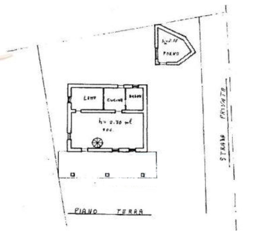 planimetria VILLETTA CON GIARDINO ALL'ASTA IN CONTRADA MONTE ARSO, RAGALNA (CT) - 1