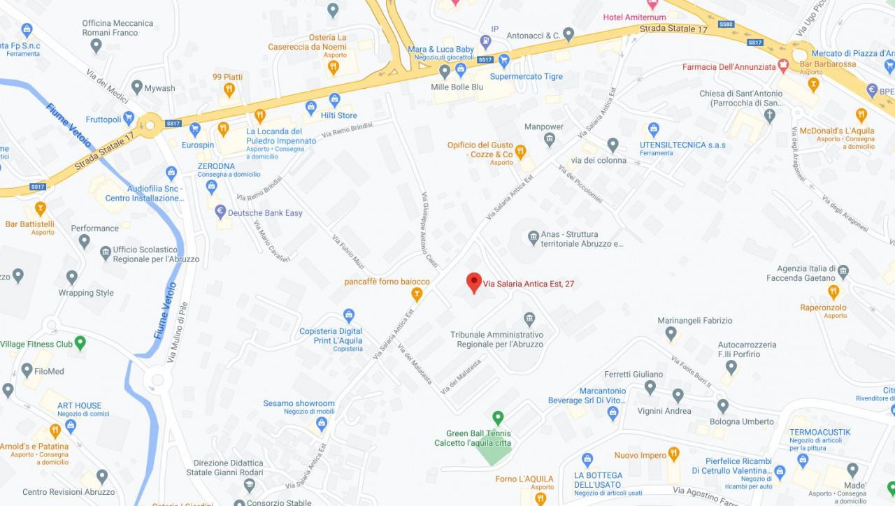 planimetria MAGAZZINO ALL'ASTA IN VIA SALARIA ANTICA EST, L'AQUILA (AQ) - 1