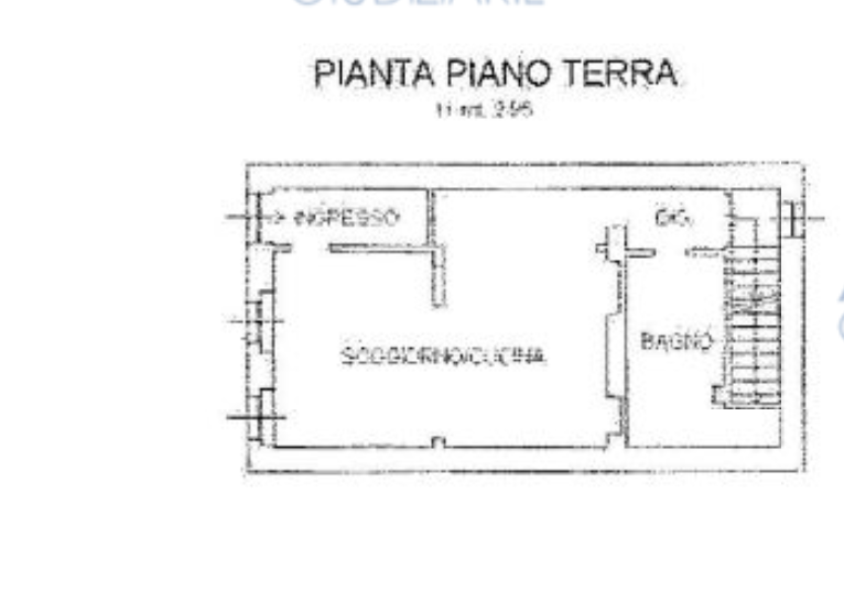 planimetria CASA INDIPENDENTE SU DUE PIANI ALL'ASTA IN VIA IV NOVEMBRE, RIVE (VC) - 1