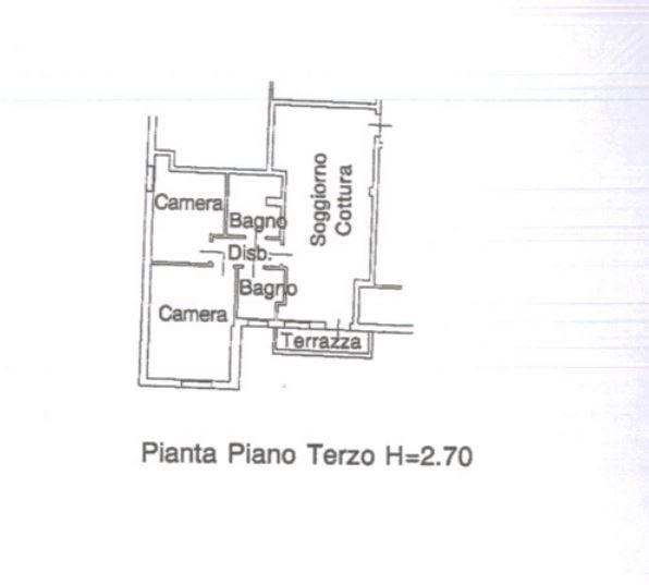 planimetria TRILOCALE CON GARAGE ALL'ASTA IN VIA CASTELLO, CONSELVE (PD) - 1