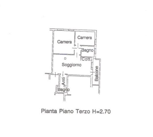 planimetria TRILOCALE ALL'ASTA IN VIA CASTELLO, CONSELVE (PD) - 1