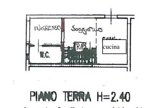 planimetria CASA A SCHIERA CON GIARDINO E BOX ALL'ASTA IN VIA RODARI, SAVIGNANO SUL RUBICONE (FC) - 1