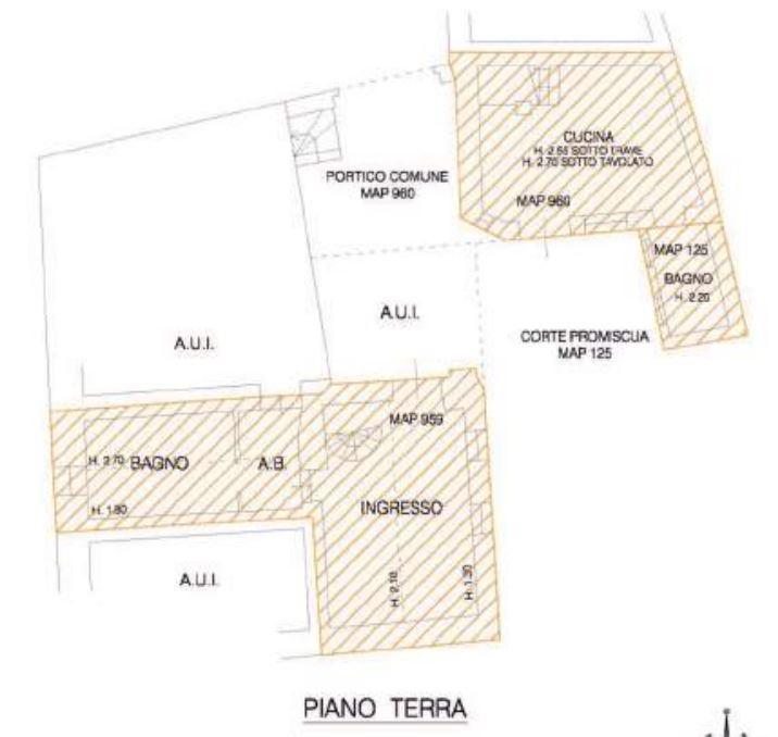 planimetria CASA INDIPENDENTE ALL'ASTA IN VIA OLMO, COGOLLO DEL CENGIO (VI) - 1