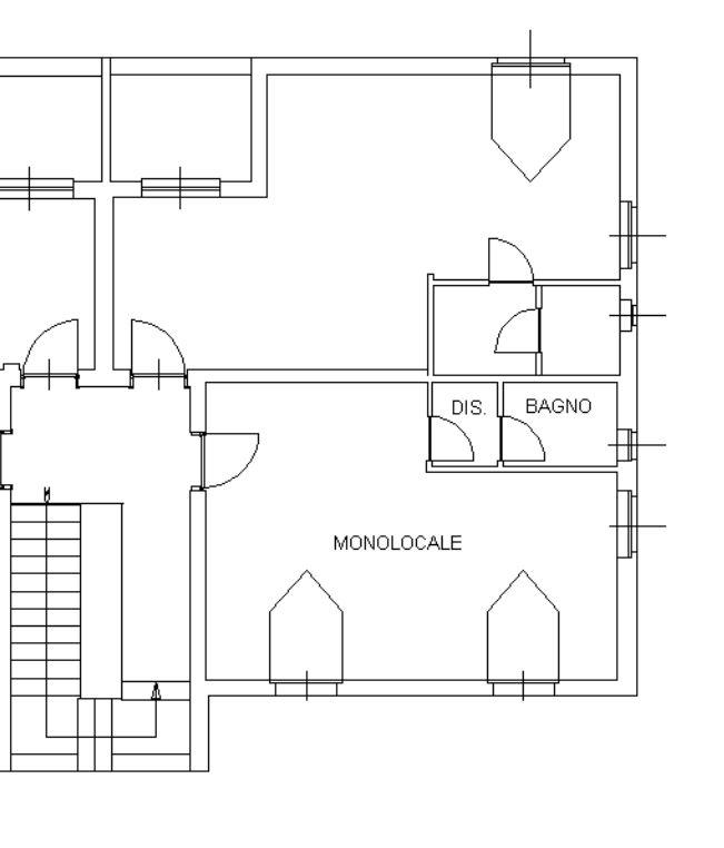 planimetria BILOCALE MANSARDATO CON BOX E CANTINA ALL'ASTA IN REGIONE PRALUNGO, LA CASSA (TO) - 1