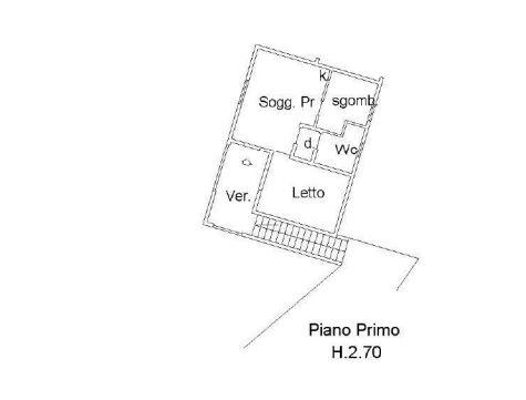planimetria BILOCALE CON GIARDINO ALL'ASTA IN LOC. LU LAMONI, RESIDENCE MIRICE, AGLIENTU (SS) - 1
