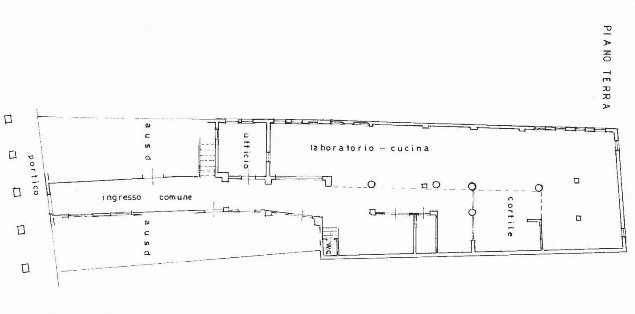 planimetria PALAZZO DA RISTRUTTURARE ALL'ASTA IN VIA CARLO ALBERTO, CENTRO STORICO, TREVISO (TV) - 1