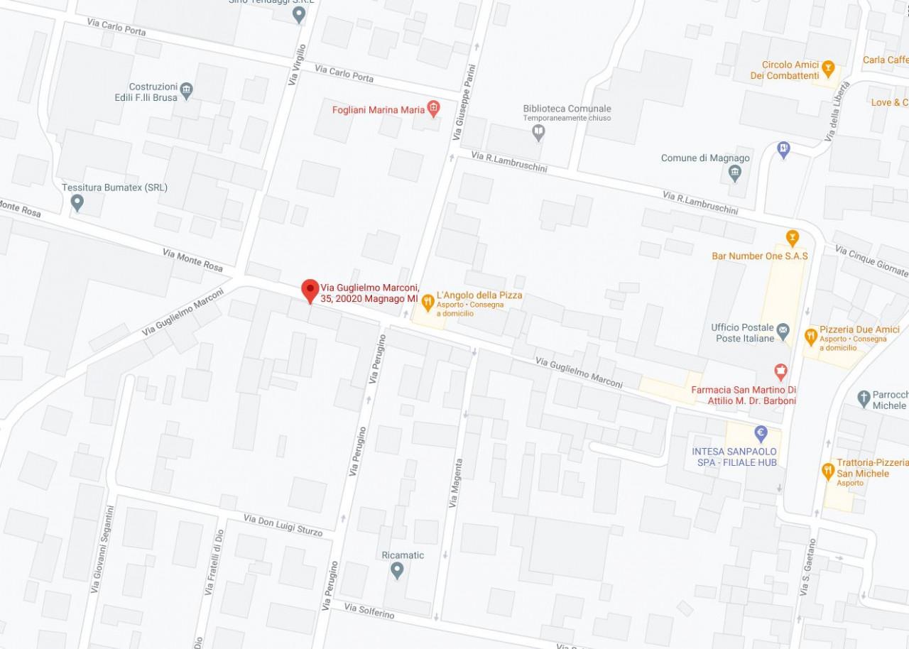 planimetria TRILOCALE ALL'ASTA CON CANTINA IN VIA GUGLIELMO MARCO, MAGNAGO (MI) - 1