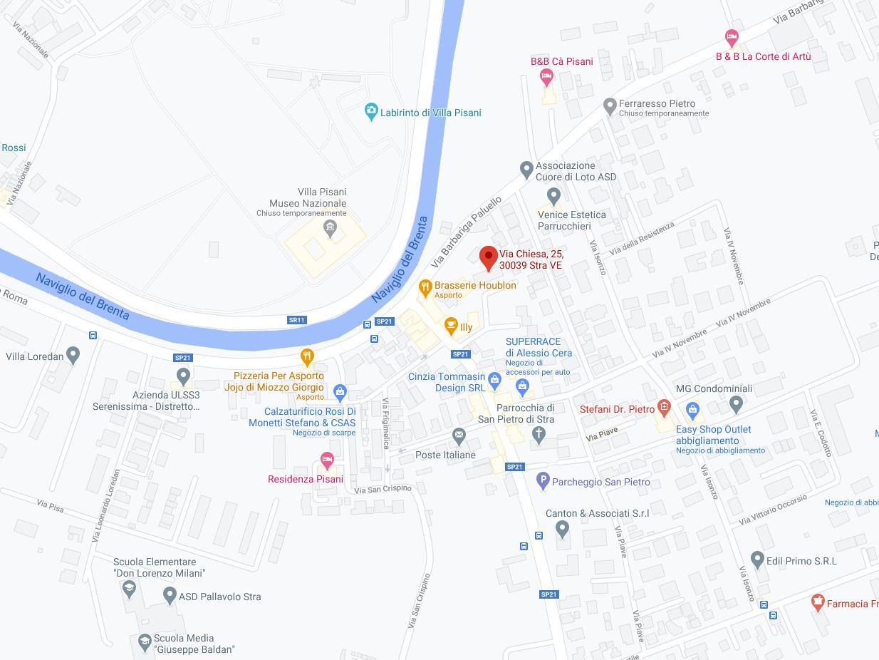 planimetria BILOCALE CON GIARIDNO, POSTO AUTO E BOX ALL'ASTA IN VIA DELLA CHIESA, STRA (VE) - 1