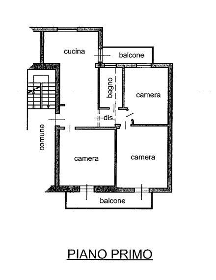 planimetria QUADRILOCALE CON CANTINA ALL'ASTA IN VIA NAZIONALE, CASAZZA (BG) - 1
