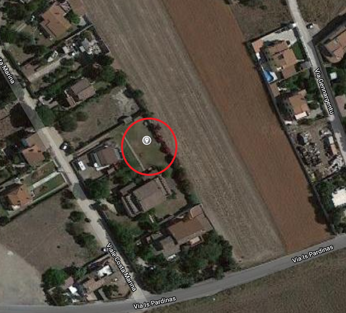 planimetria TERRENO ALL'ASTA IN VIA COSTA MARINA, QUARTU SANT'ELENA (CA) - 1
