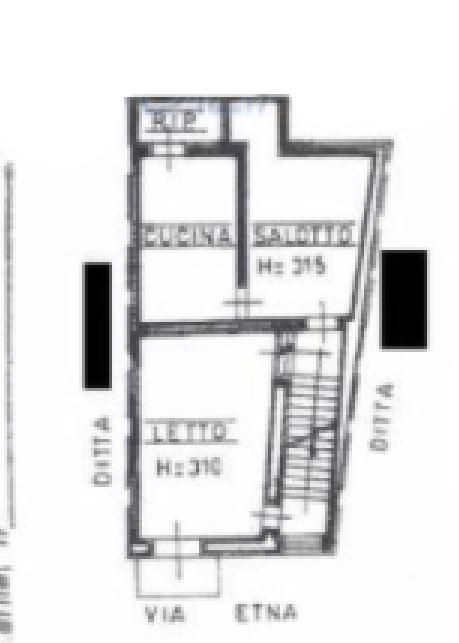 planimetria CASA INDIPENDENTE CON ACCESSORI ALL'ASTA IN VIA ETNA, BRONTE (CT) - 1