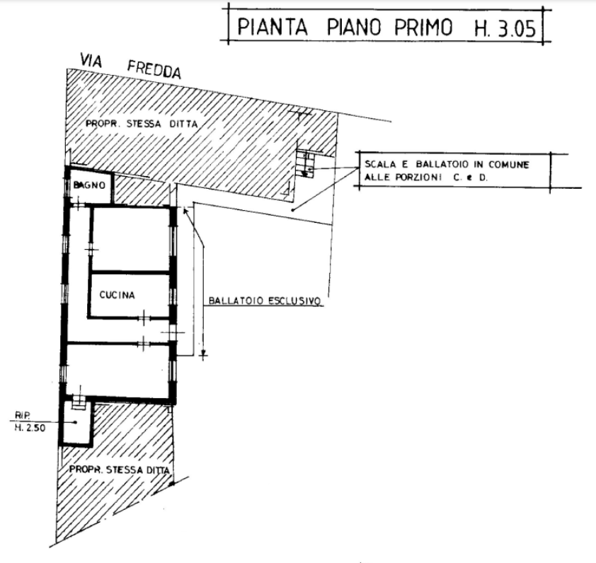 planimetria BILOCALE CON ACCESSORI ALL'ASTA IN VIA FREDDA, TURBIGO (MI) - 1