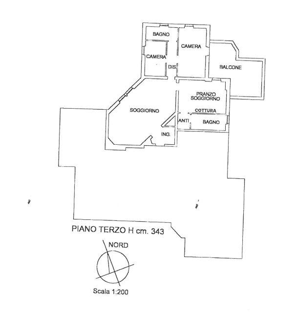 planimetria TRILOCALE CON ACCESSORI ALL'ASTA IN VIA CIRCONVALLAZIONE NORD, SPILAMBERTO (MO) - 1