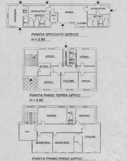 planimetria COMPLESSO INDUSTRIALE ALL'ASTA IN ZONA INDUSTRIALE, TEMPIO PAUSANIA (SS) - 1