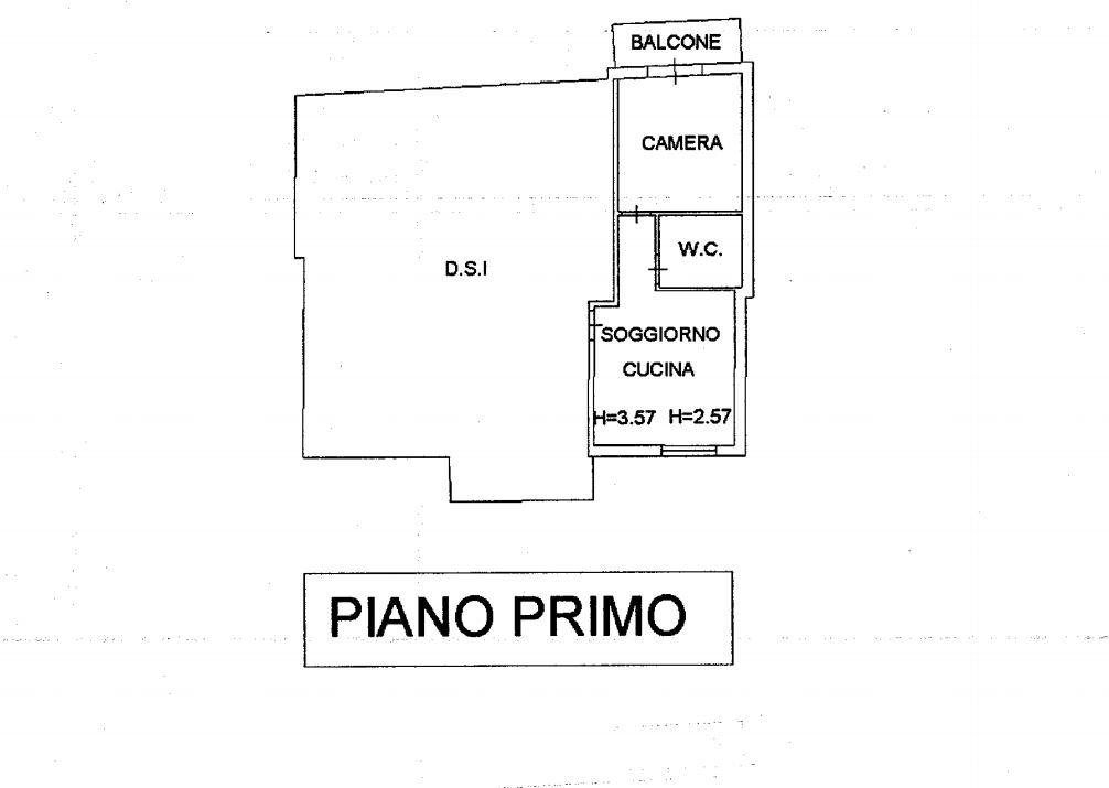 planimetria BILOCALE CON BOX ALL'ASTA IN VIA PAPA PAOLO VI, POZZOLENGO (BS) - 1