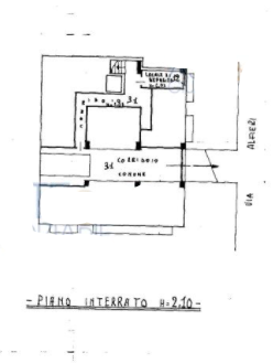 planimetria APPARTAMENTO CON DEPOSITO E BOX ALL'ASTA IN VIA V. ALFIERI, BELLARIA IGEA MARINA (RN) - 1