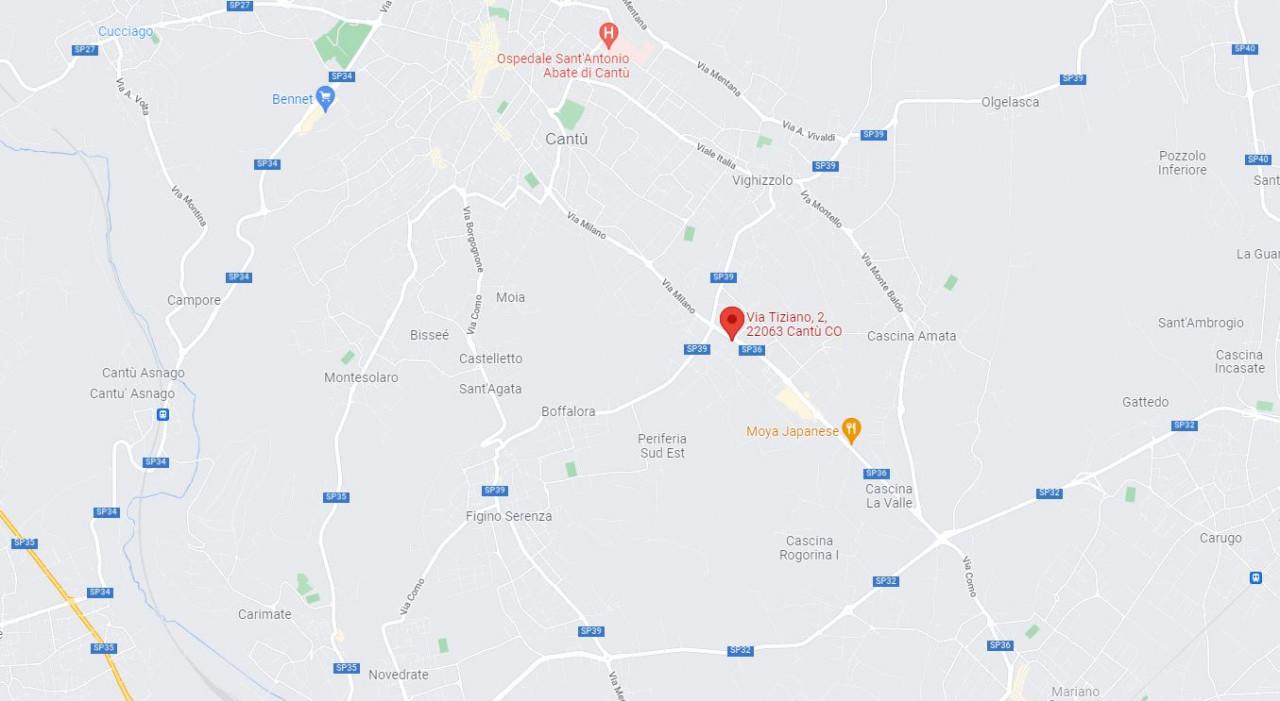 planimetria BILOCALE CON POSTO AUTO ALL'ASTA IN VIA TIZIANO, CANTU' (CO) - 1
