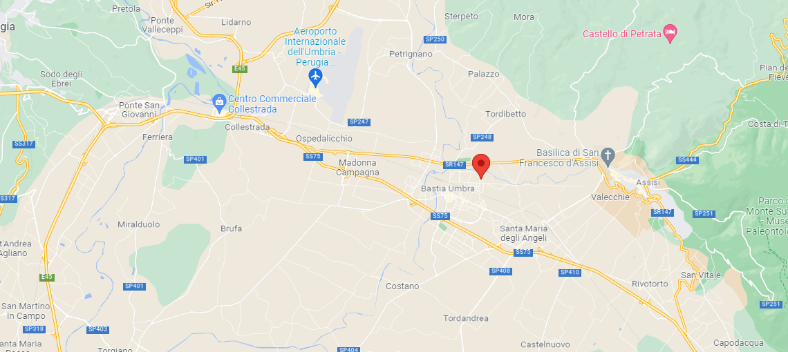 planimetria TRILOCALE CON BOX ALL'ASTA IN VIA FOLIGNO, BASTIA UMBRA (PG) - 1