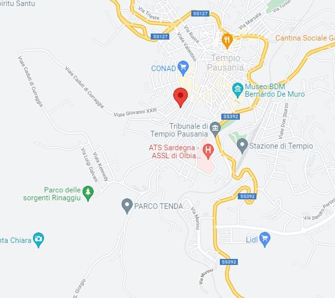 planimetria VILLA MULTIACCESSORIATA ALL'ASTA IN VIA PUCHOZ, TEMPIO PAUSANIA (SS) - 1