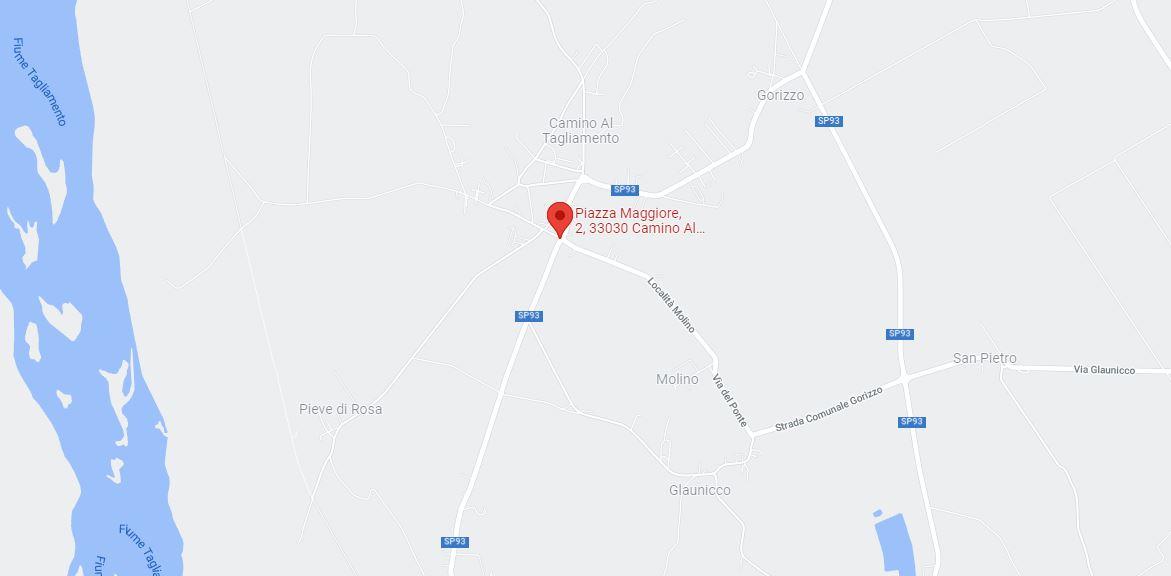 planimetria TERRENO RESIDENZIALE ALL'ASTA IN PIAZZA MAGGIORE, CAMINO AL TAGLIAMENTO (UD) - 1