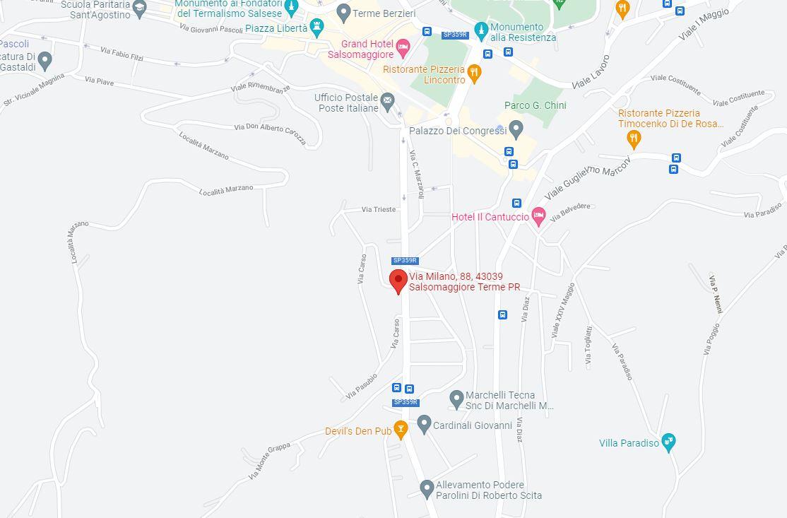 planimetria TRILOCALE ALL'ASTA IN VIA MILANO, SALSOMAGGIORE TERME (PR) - 1