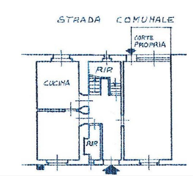 planimetria AMPIO APPARTAMENTO SU DUE LIVELLI ALL'ASTA IN VIA DUSSANO, SANTA GIUSTINA (BL) - 1