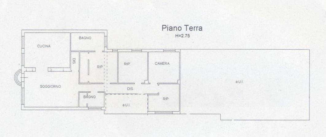 planimetria AMPIO APPARTAMENTO CON BOX ALL'ASTA IN VIA CERVARA, LOC. VILLA INFERNO, CERVIA (RA) - 1