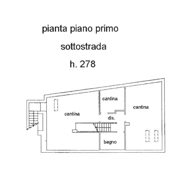 planimetria APPARTAMENTO SU DUE LIVELLI MULTIACCESSORIATO ALL'ASTA IN VIA BERLATI, FORLÌ (FC) - 1