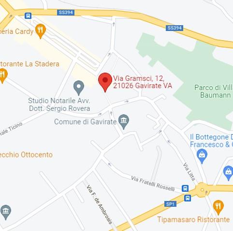 planimetria BILOCALE CON ACCESSORI ALL'ASTA IN VIA GRAMSCI, GAVIRATE (VA) - 1