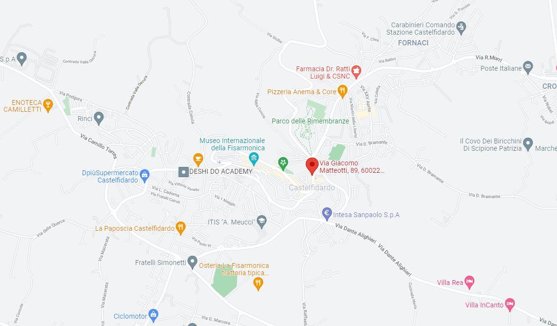 planimetria AMPIO APPARTAMENTO CON ACCESSORI ALL'ASTA IN VIA MATTEOTTI, CASTELFIARDO (AN) - 1