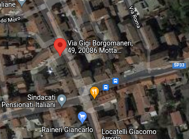 planimetria MONOLOCALE ALL'ASTA IN VIA BORGOMANERI, MOTTA VISCONTI (MI) - 1