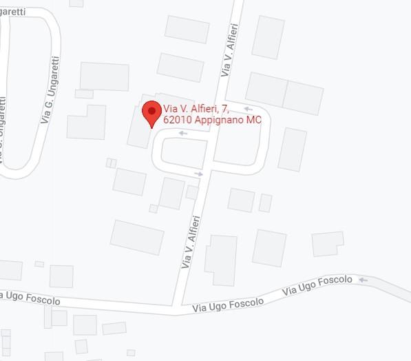 planimetria QUADRILOCALE CON BOX E CANTINA ALL'ASTA IN VIA ALFIERI, APPIGNANO (MC) - 1