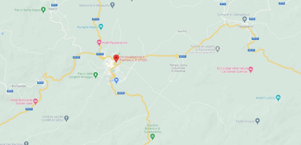 planimetria AMPIO APPARTAMENTO ALL'ASTA IN CIRCONVALLAZIONE SAN FRANCESCO, TEMPIO PAUSANIA (SS) - 1