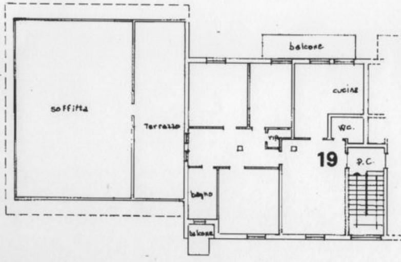 planimetria AMPIO QUADRILOCALE CON GARAGE ALL'ASTA IN VIA GIOVANNI XXIII, DELLO (BS) - 1
