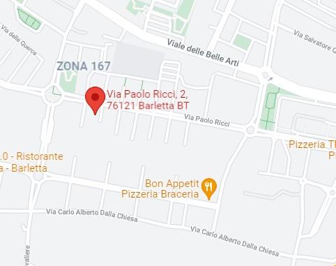 planimetria POSTO AUTO ALL'ASTA IN VIA PAOLO RICCI, BARLETTA (BT) - 1