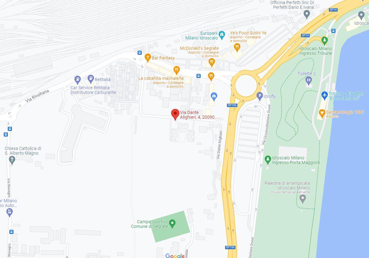 planimetria BILOCALE CON CANTINA ALL'ASTA IN VIA DANTE ALIGHIERI, SEGRATE (MI) - 1