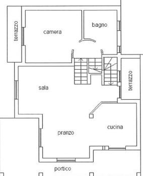 planimetria VILLA CON ACCESSORI ALL'ASTA IN VIA ROMA, SOVERE (BG) - 1
