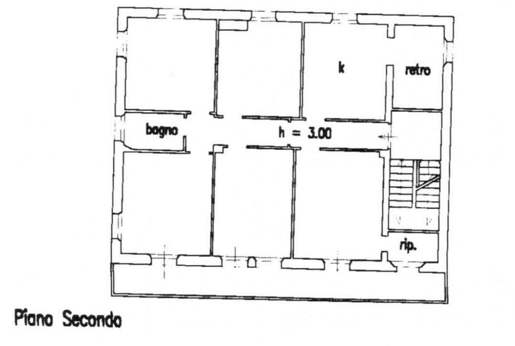 planimetria APPARTAMENTO CON ACCESSORI ALL'ASTA IN VIA FRATELLI CERVI, MORROVALLE (MC) - 1