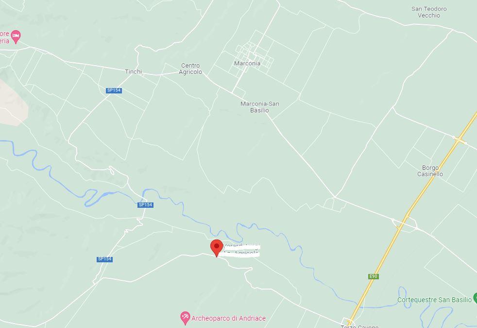 planimetria DEPOSITO SU DUE LIVELLI CON TERRENO ALL'ASTA IN LOC. ANDRIACE, SCANZANO JONICO (MT) - 1